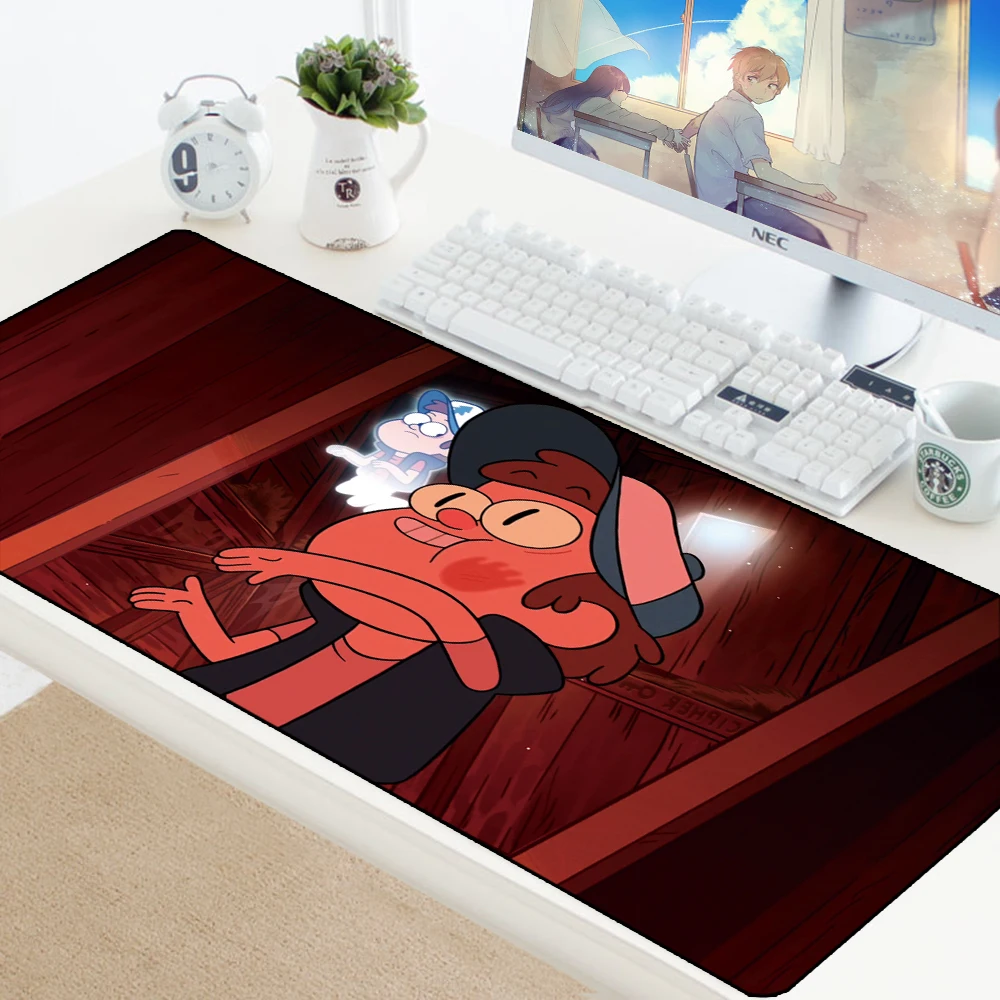 Gravity Falls Large Mouse Pad Anime XL Edge Anti-slip Gamer Mousepad Keyboard Computer Mat Big Speed Play Mat Gaming Accessories