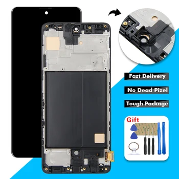 

TFT For Samsung Galaxy A51 A515 A515FD A515F A515F/DS LCD Display Touch Screen Digitizer Glass Assembly with Frame