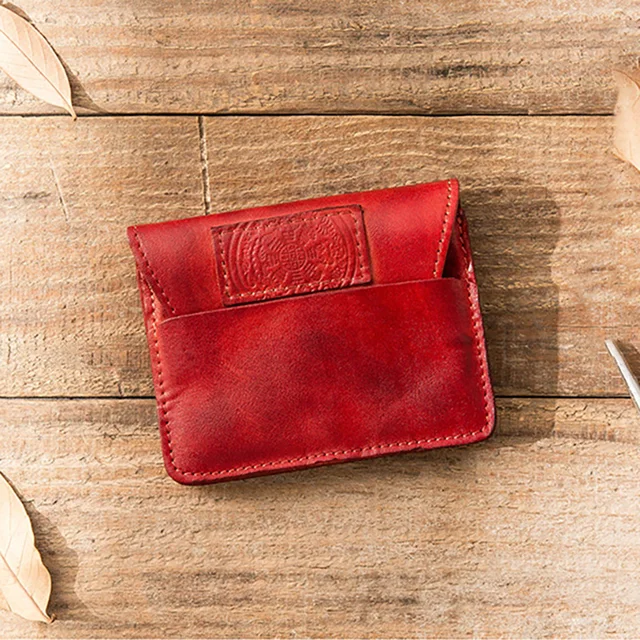 AETOO Vintage leather driver's license leather cover, male leather multi-functional personality card bag, handmade leatherwallet 3