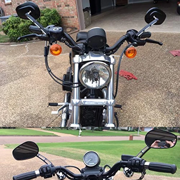 Боковые зеркала для Road King Sportster Street Electra Glide Dyna Softail Road Glide Мотоцикл заднего вида 1982