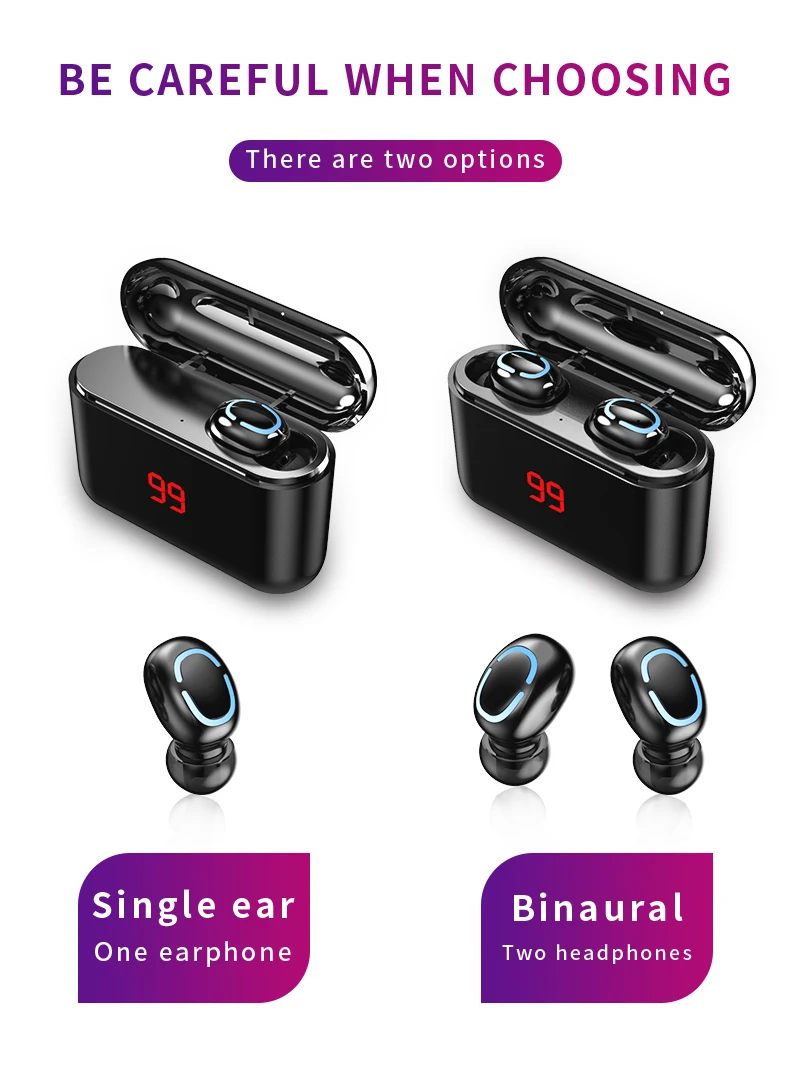 Teamyo True Bluetooth 5,0 TWS наушники беспроводные наушники спортивные Handsfree наушники 3D стерео Bluetooth гарнитура с микрофоном зарядки