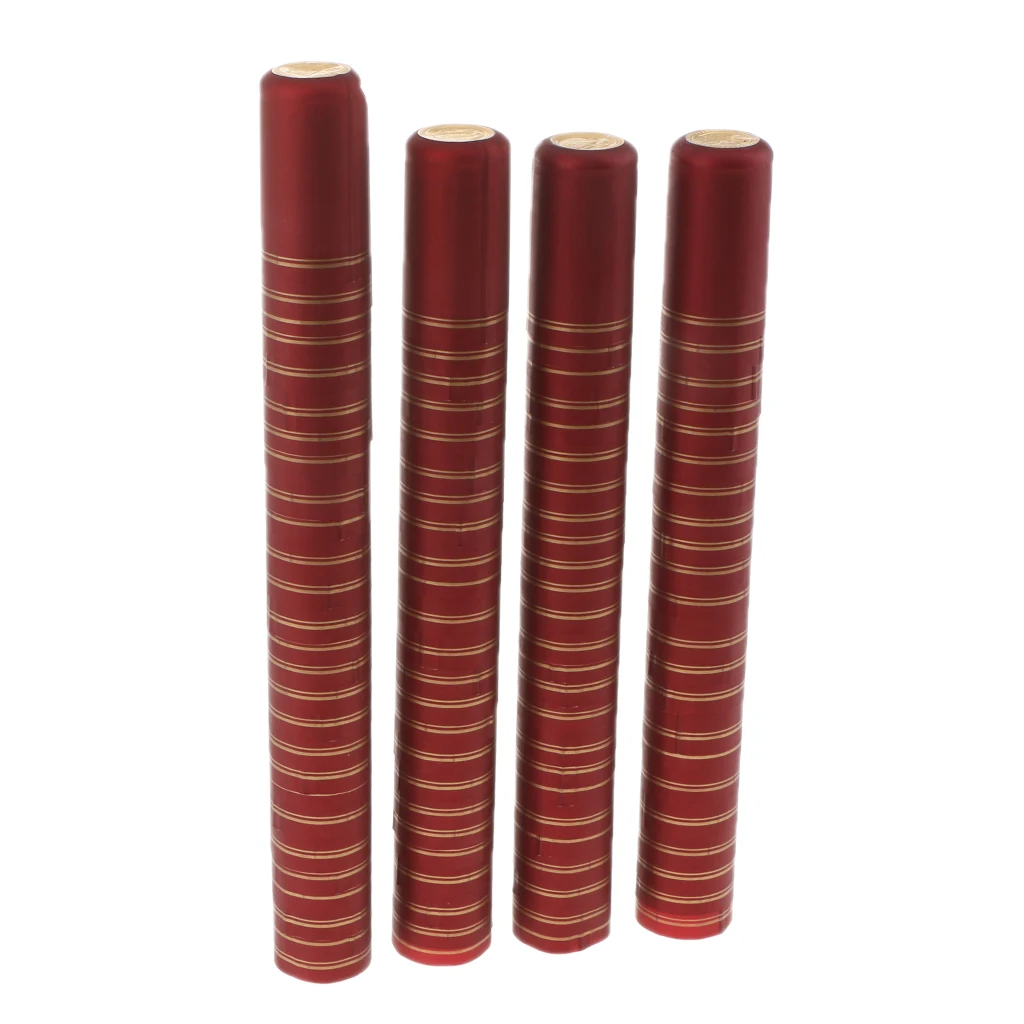 32mm Burgundy Gold 100 ПВХ термоусадочные капсулы, винные термоусадочные колпачки для бутылок, легко уплотняются и отрываются с разрывной вкладкой - Цвет: 32mm Burgundy Gold