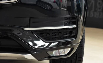 

For Volvo XC90 2015-2018 Interior Accessories ABS Matte Front Fog Light Lamp Decorative Strip Cover Trims 2pcs
