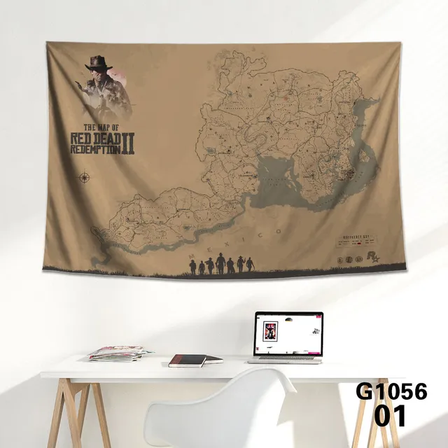 Red Dead Redemption Map - Red Dead Redemption - Tapestry