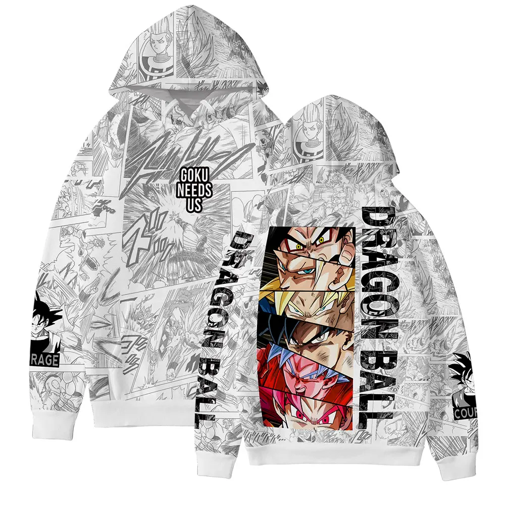 

Flash Sale Brand Dragon Ball Hoodie Men/Women Sweatshirt Harajuku High Quality Hooded Sweatshirt Pullovers children Clothing