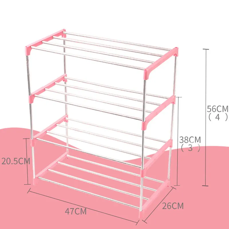 3/4 ярусов нетканый стеллаж для обуви вешалка домашний зал Органайзер шкаф для хранения Сделай Сам полка TB распродажа