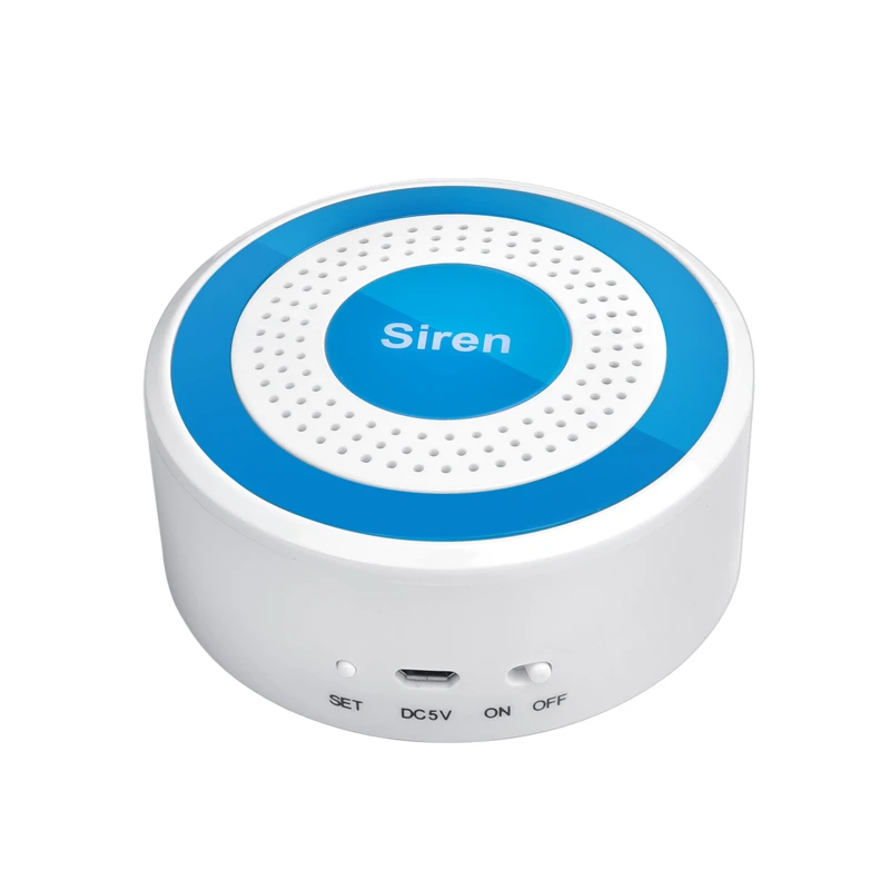 Mini Wireless RF 433MHz Alarm Siren Sound & Light Indoor strobe siren 100DB Horn Siren for home security alarm system