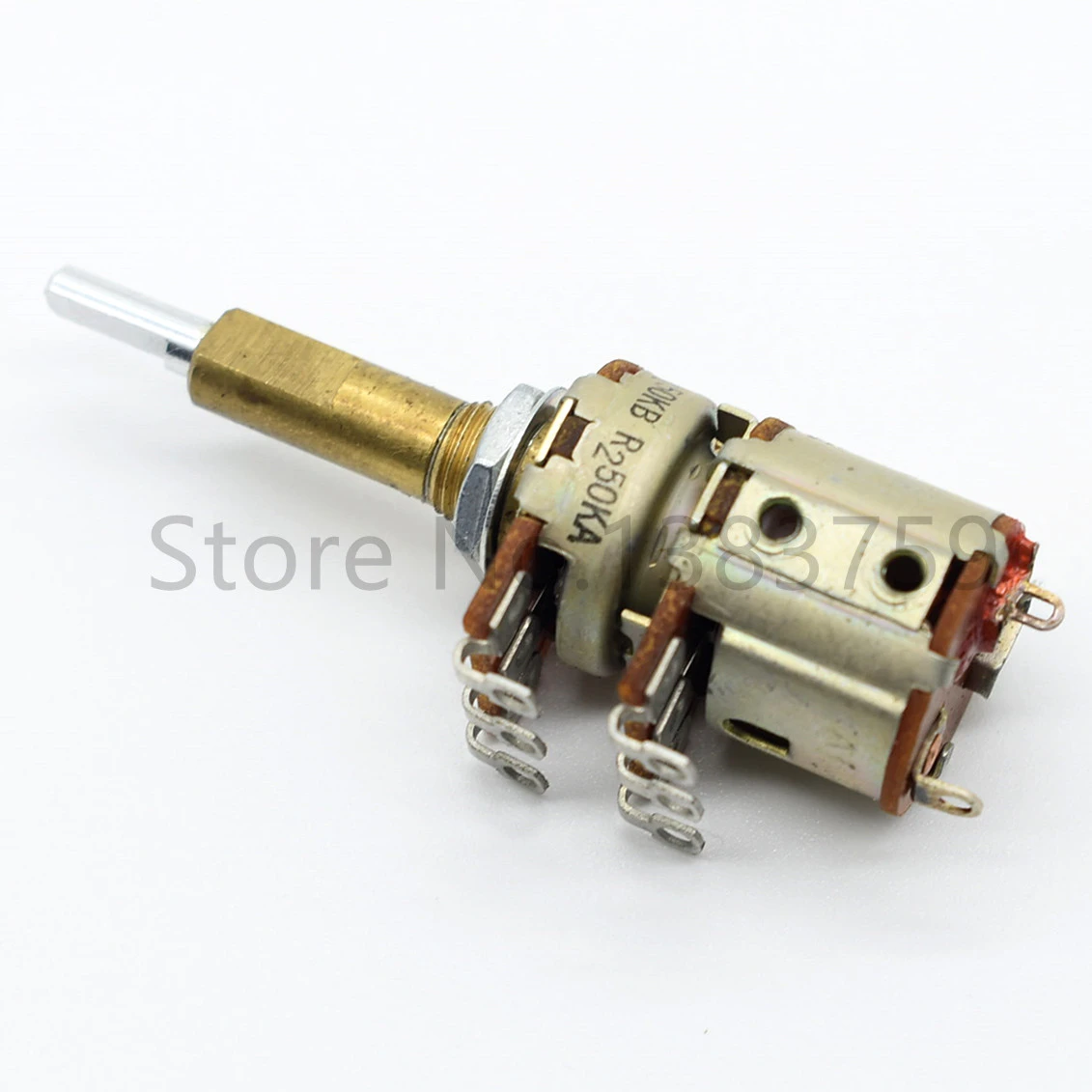 16 Type Double Shaft Double Potentiometer With Switch A50k And B50k