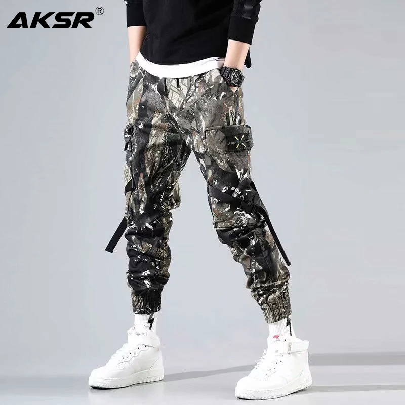 AKSR Men's military joggers Streetwear Pants Hip Hop Sweatpants Joggers Trousers Tactical Mens Pants Cargo Harem Pants Men AKSR Men's military joggers Streetwear Pants Hip Hop Sweatpants Joggers Trousers Tactical Mens Pants Cargo Harem Pants Men