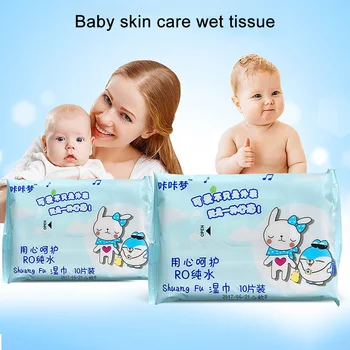 

2 Packs Multi Use Baby Wet Wipe Stain Removal Unscented Skin Cleaning Disposable Soft Tissue Portable for Travel Home Body Care
