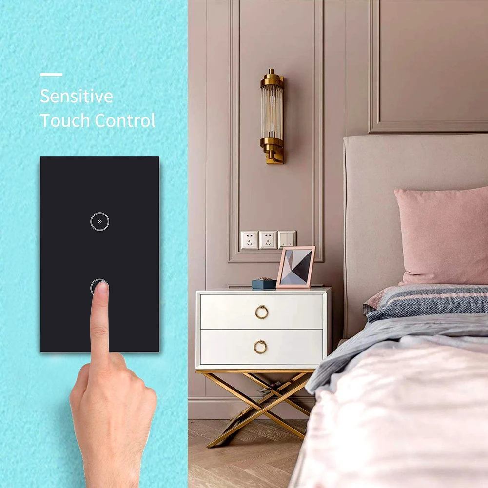 Zigbee 3,0 US 1 2 3 банда умный переключатель беспроводной пульт дистанционного управления настенный сенсорный светильник с таймером умный дом работа с tuya zigbee hub