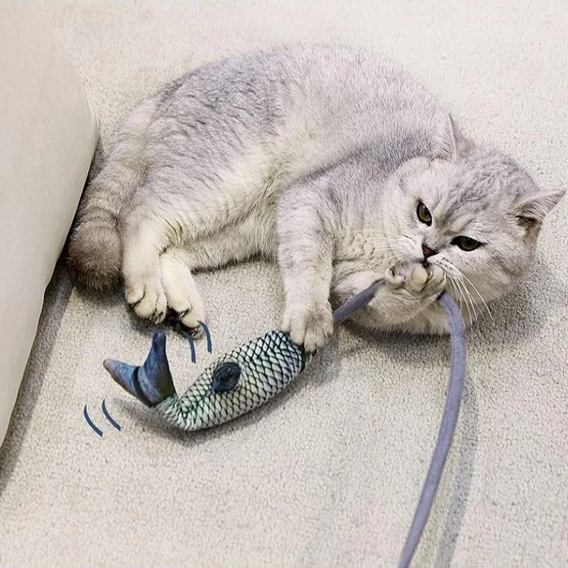 

Cat Toy Fish Pet Catnip Toys Simulation Fish Toys For Dog Cat Chewing Playing Biting Toy Interactive Toys For Cats Dropshiping