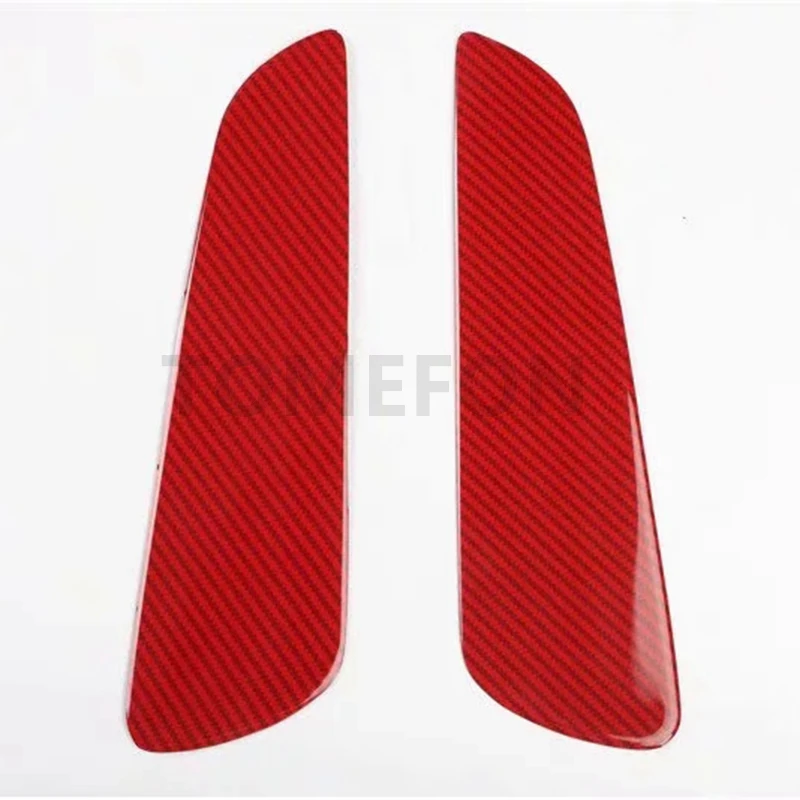 RED TOMEFON для Jeep Grand Cherokee ABS углеродное волокно краска красный автомобиль Задняя отделка крышки багажника салонные аксессуары Стайлинг - Название цвета: RED