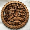 Solid Wood Carving Craft Gift, Home Auspicious Decoration, 26.8cm 4