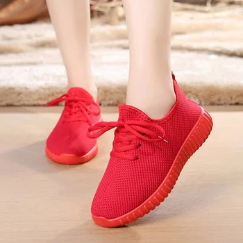 

Breathable Mesh Running Shoes For Women 2020 New Fashion Red Shoes Casual Womens Jogging Sneaker Comfort Walking Sneakers Summer