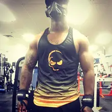 Новинка, майка для фитнеса, Мужская компрессионная рубашка, одежда, брендовая, для бодибилдинга, Стрингер, дышащая, повседневная майка, топы, Джерси