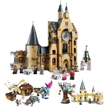 

DIY Magic Great Hall Magic castles with figures building blocks Compatible with educational children's gifts