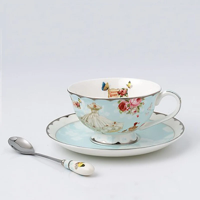 Bone China Plate Pink Food Dish, Round Tray, Vintage Style, Rose Design, Fast Flat, Steak Dish, Dinner Kithware, New, 1Pc