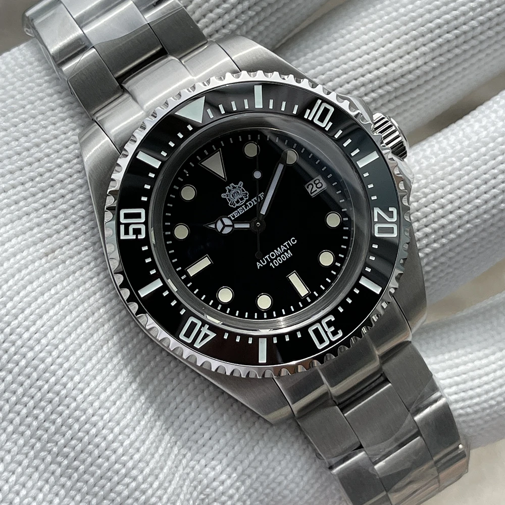 SD1964 Steeldive Brand 45.4MM Men Sapphire Glass 1000M Waterproof NH35 Dive Watch with Ceramic Bezel 