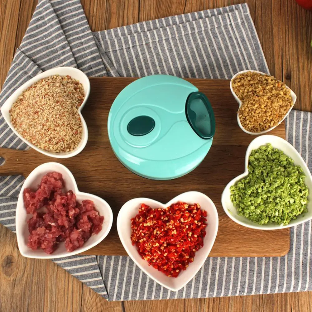 

Manual Vegetable Fruit Chopper Cutter Processor Chopper Supplies Twist Food Cutter Kitchen Shredder Meat Crusher Fruit Garl G3P4