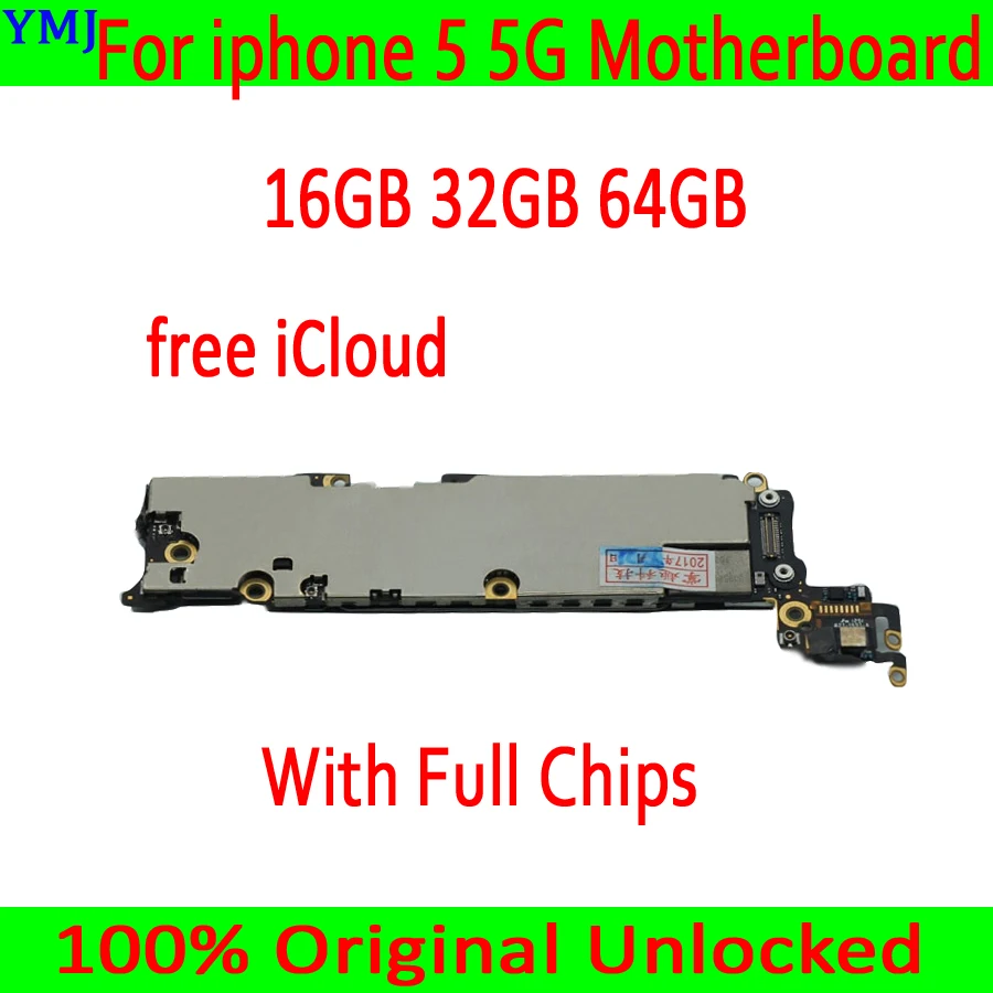 Заводская разблокированная материнская плата для iphone 5 с бесплатным iCloud 100%