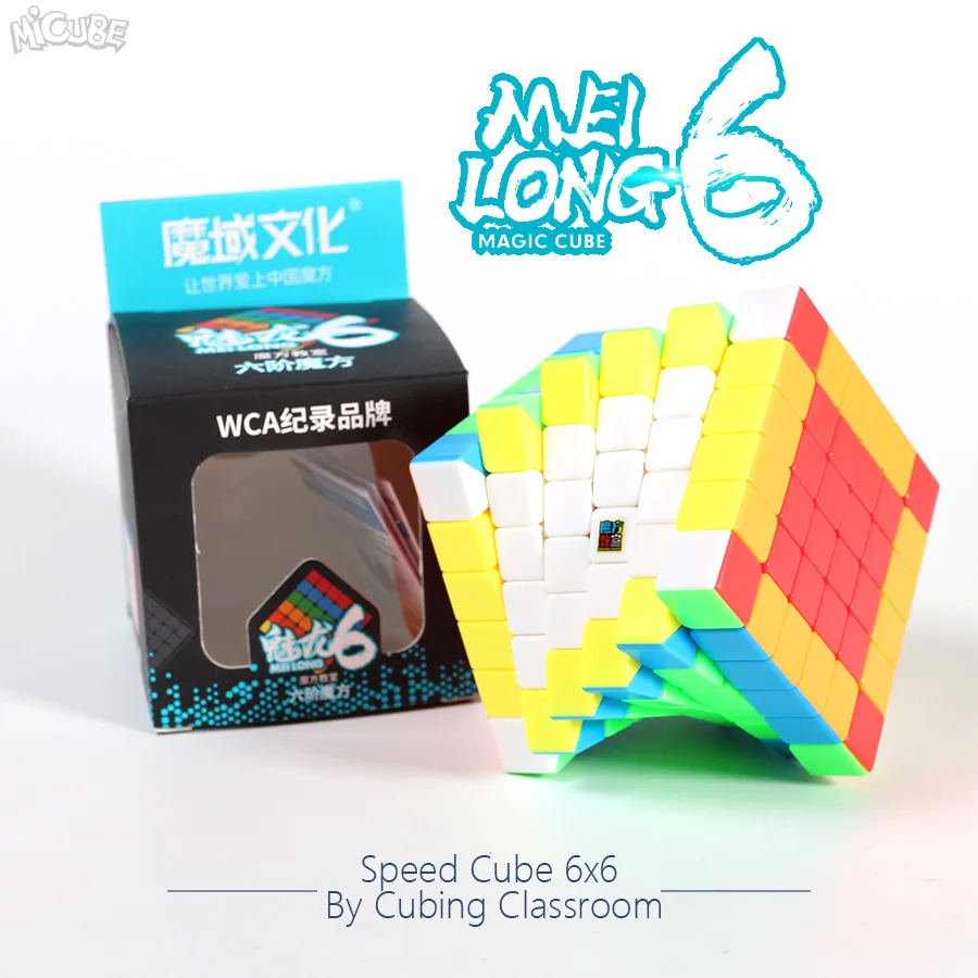 Moyu нео куб головоломка 6x6 Meilong 6x6x6 Cubo Magico магический скоростной игра мини размер