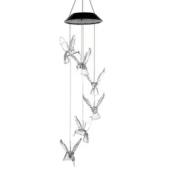 

Led Solar Wind Chime Light Decrotive Color Light Meter Particle Ball Aixin Star Wind Chime Light Colorful