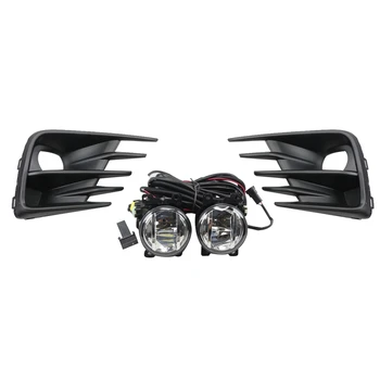 

Car Front Bumper LED Fog Light Lamp Cover Assembly with Bulb Switch Wiring Kit for Honda City 2019 2020