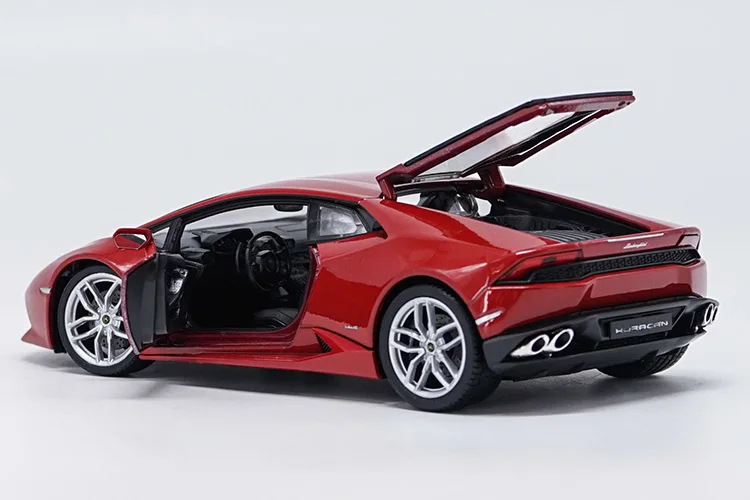 Welly 1/24 1:24 Lamborghini Huracan LP610-4 спортивный гоночный автомобиль Транспортное средство литье под давлением дисплей Модель игрушки на день рождения для детей мальчиков и девочек