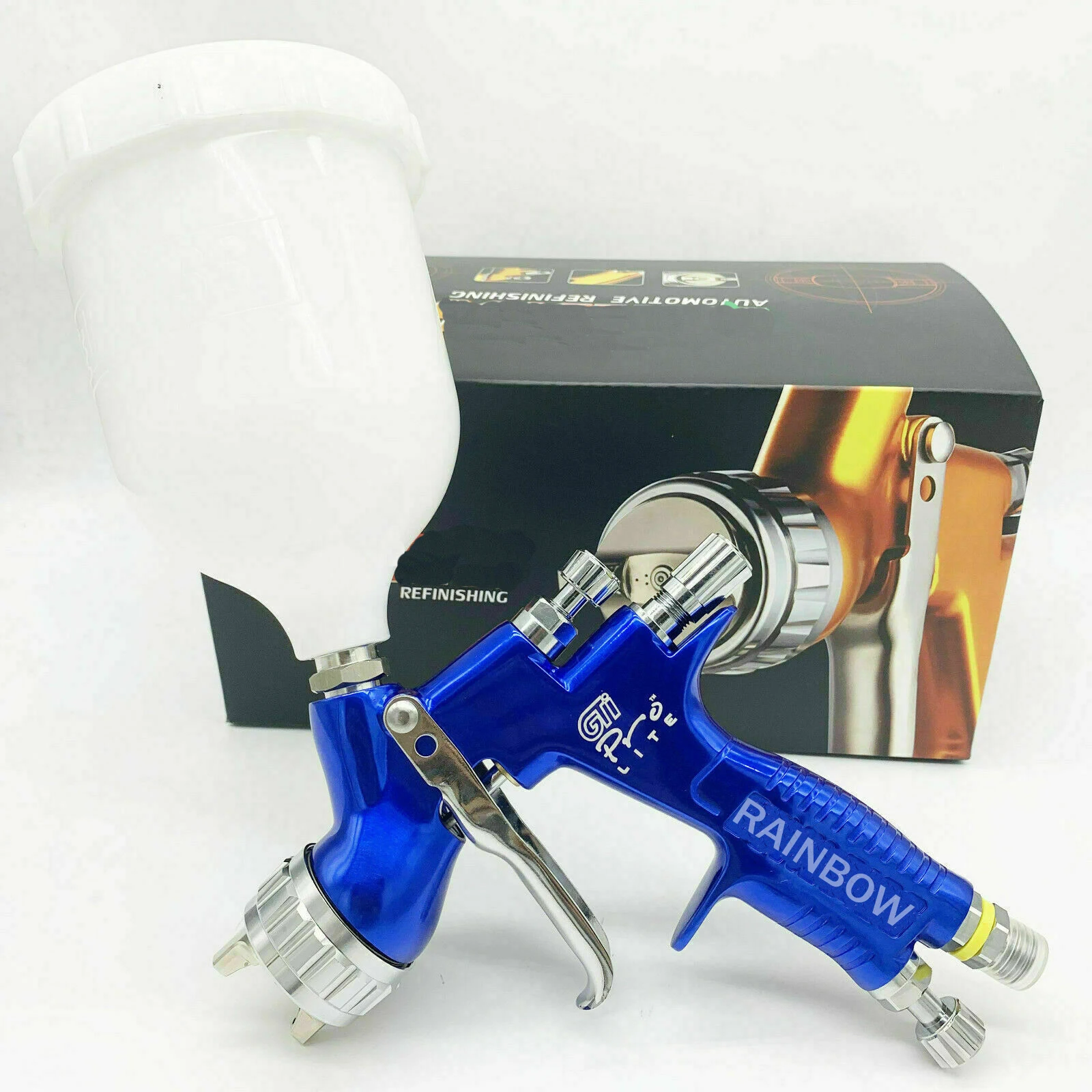 

BLUE Version GTI PRO LITE Spray Paint Gun Fluid Tip 1.3mm T110 /TE20 Car Paint Tool Pistol Spray Gun