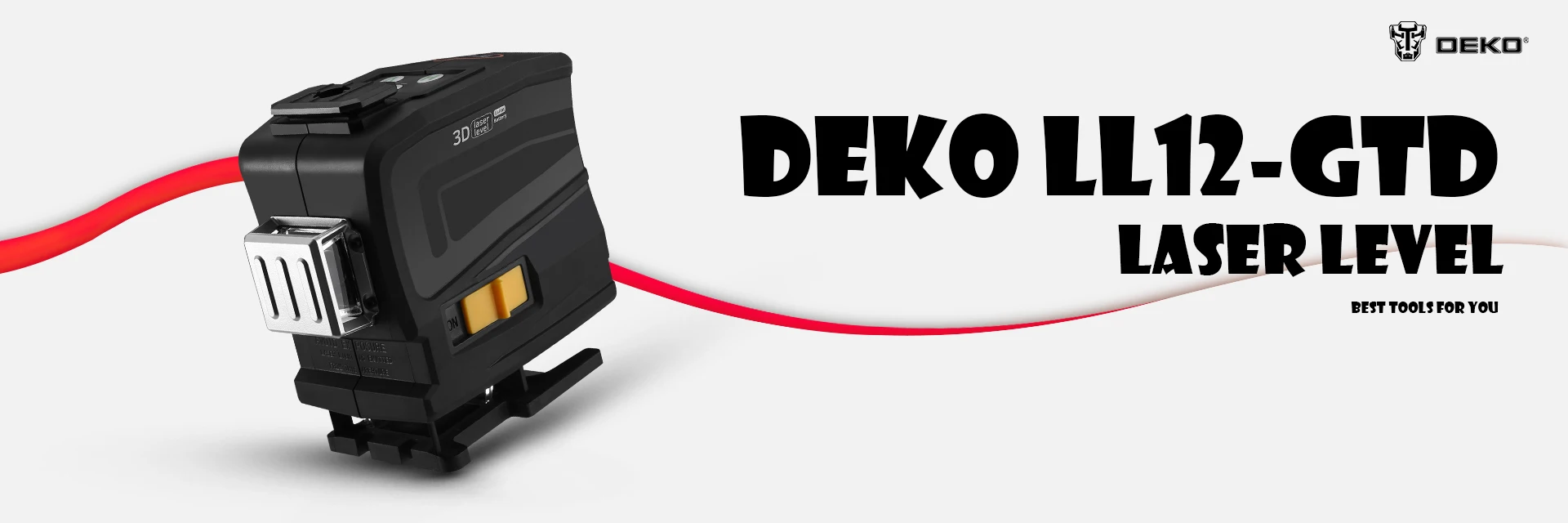 DEKO New 12 линий 3D зеленый светильник Горизонтальные и вертикальные линии лазерный уровень с пультом дистанционного управления, высокоточный, самонивелирующийся, внутренний