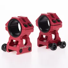 Красный Высокий профиль Пикатинни прицел кольца 25,4 мм/30 мм двойные кольца ЧПУ обработка высокое качество Weaver прицел крепления принадлежности для охоты