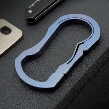 

EDC Backpack Buckle Outdoor Camping Carabiner Titanium Alloy Keychain Hanging Buckle Snap Hooks for Hunting Climbing AH08