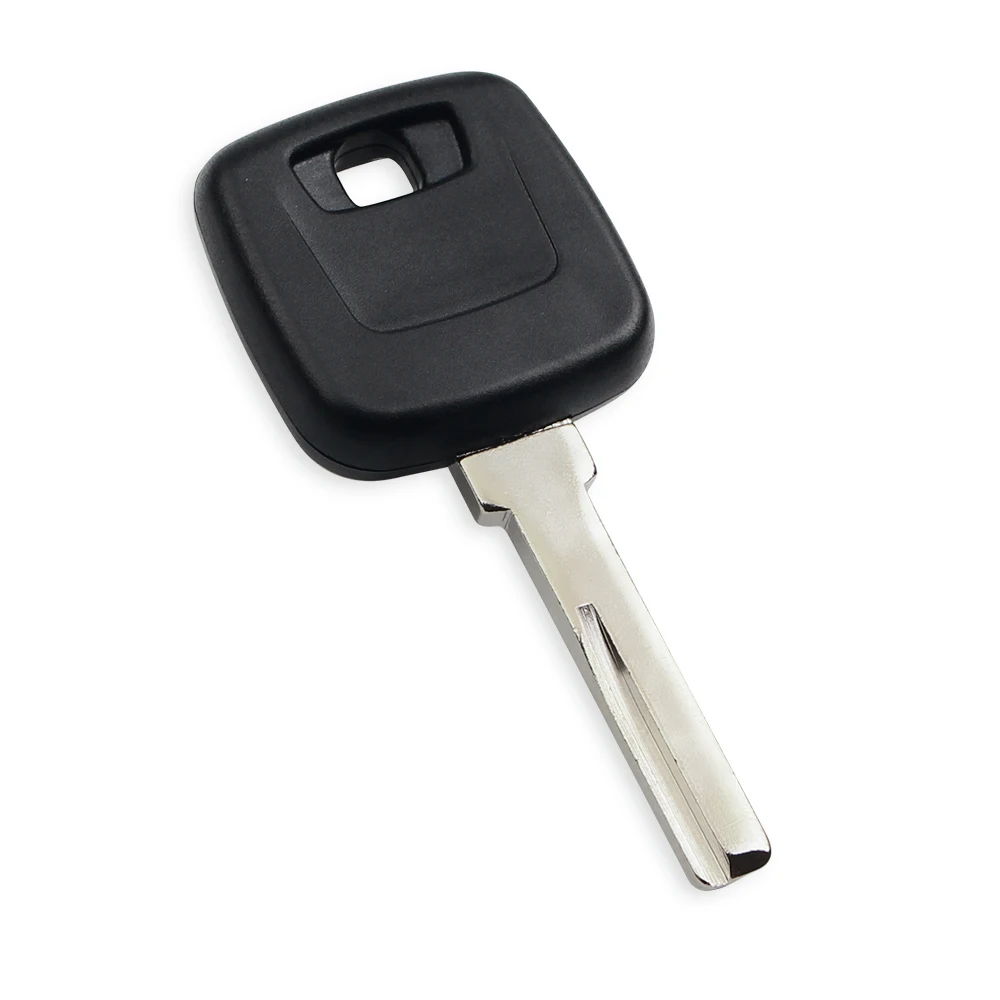 KEYYOU Replacement Transponder Chip Key Fob with Uncut Blade - Remote Key Shell Blank Case