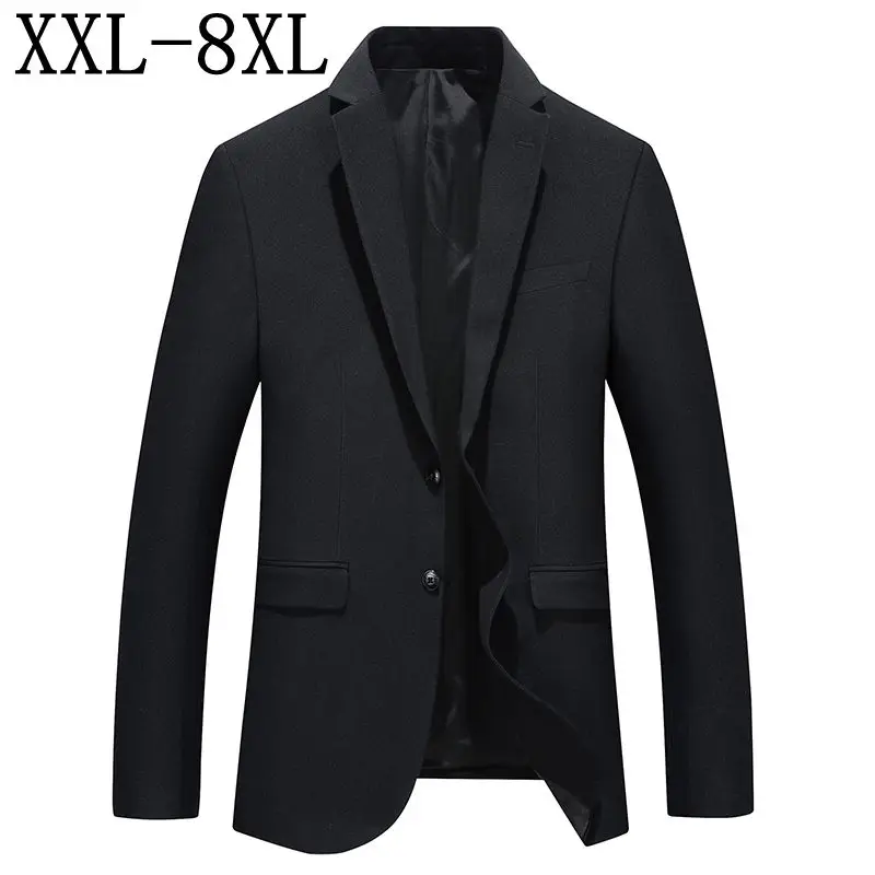 Размер 8XL 7XL 6XL Блейзер мужские костюмы модная куртка мужские свободные повседневные клетчатые куртки мужской блейзер однобортный мужской блейзер
