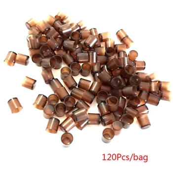 

120pcs Brown Garden Plastic Artificial Queen Mobile Practical Non Toxic Beekeepers Solid Bee Feeding Cup