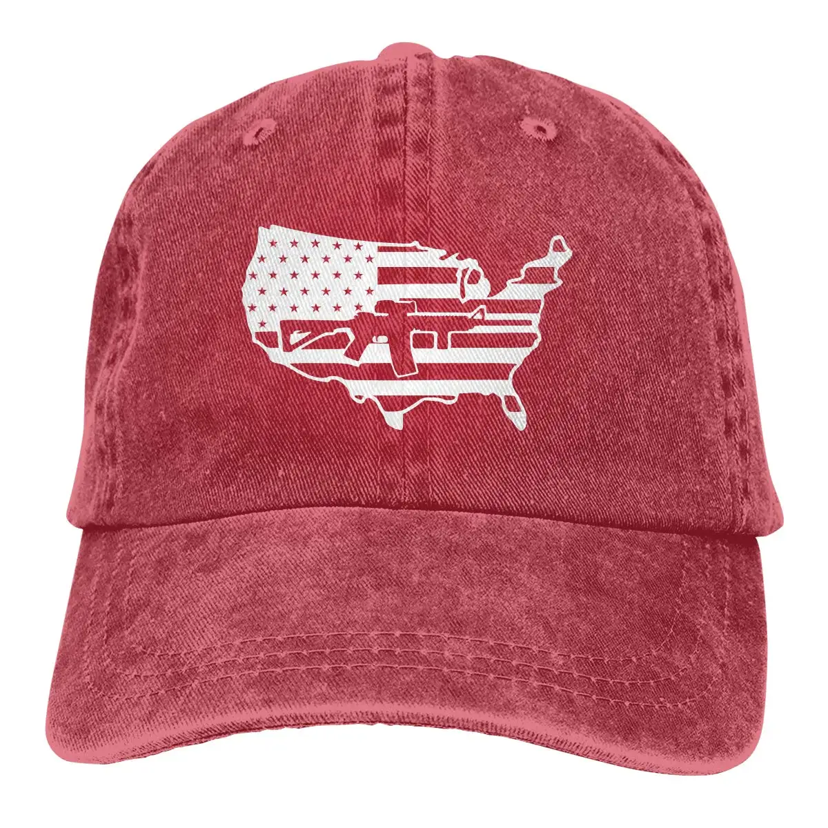 Флаг США с AR-15 унисекс Дальнобойщик шляпы папа бейсболки водительская Кепка