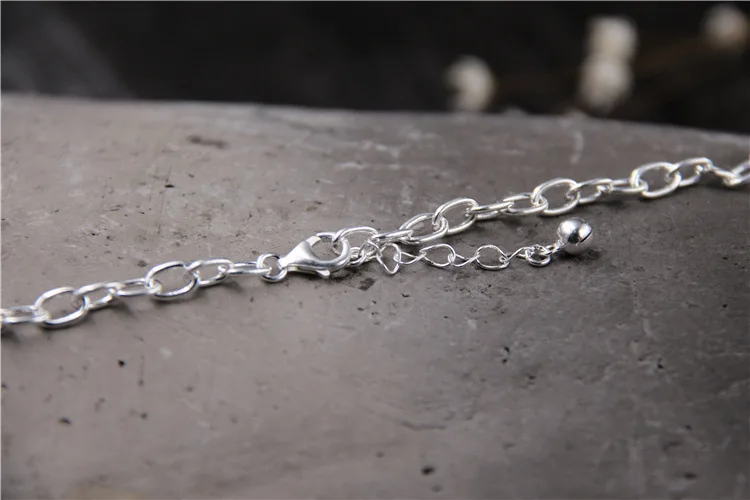 Starfield S925 серебро личности браслет с колокольчиками Серебро Простой Расширение цепи женский браслет