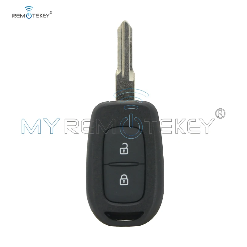 Дистанционный ключ Remtekey 2 кнопки 433 МГц FSK Hitag AES-4A чип для Renault Duster Kwid Sandero Logan 2013