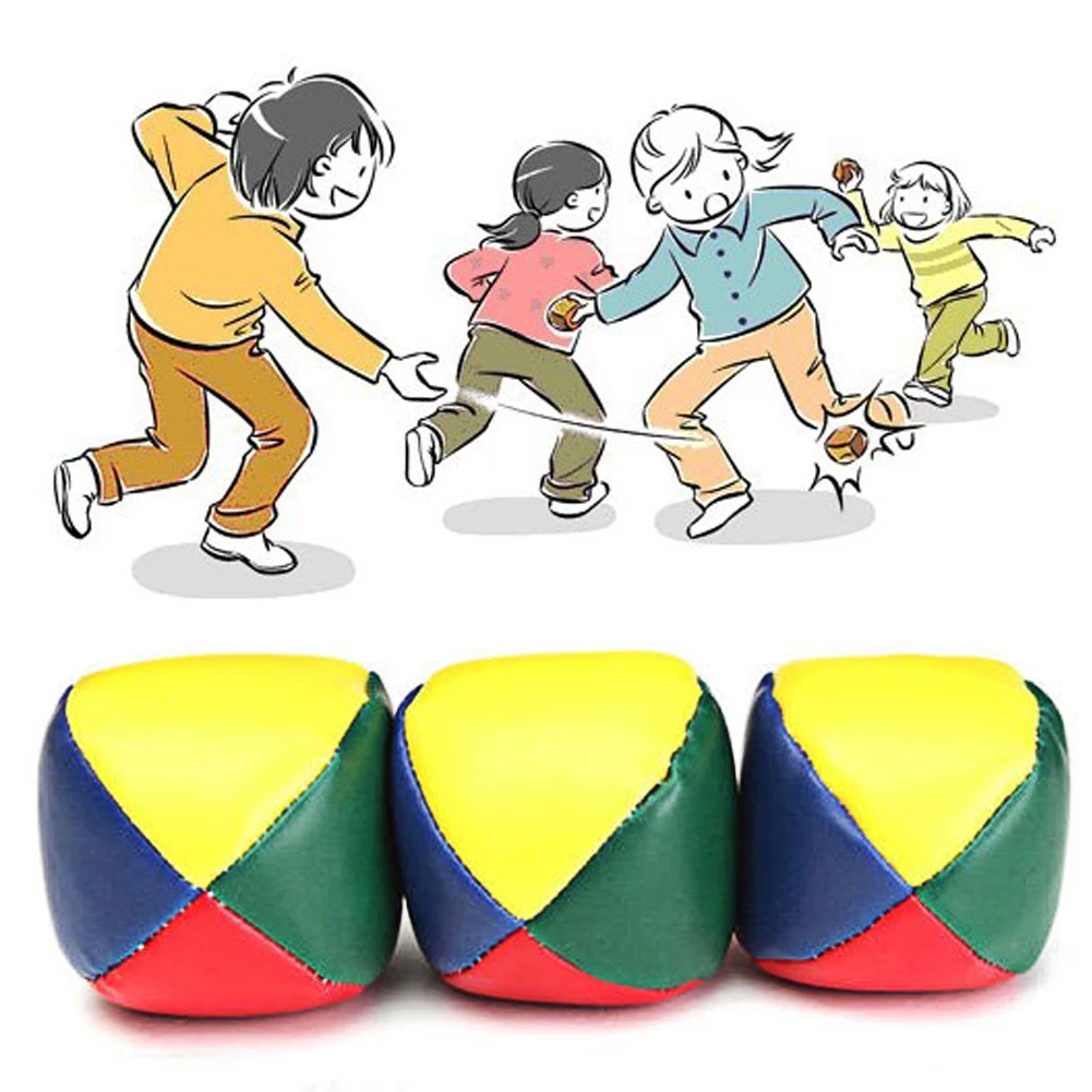 1Pc PU Jonglieren Ball Bohnen Tasche für Magic Circus Anfänger Kinder Spiel 