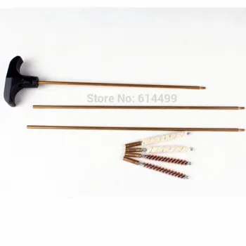

Hunting Rifle Gun Cleaning Kit For .22 .223 5.5mm 6.5mm Brush Cleaner Rod For Scope Pistol Shot gun Free Shipping
