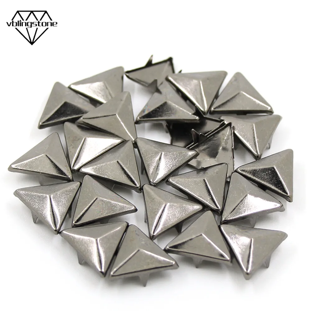 

100Pcs Black 3 Claws Rivets 12/16MM Metal Spikes Studs Rivets For Leather Thorns On Clothes Bracelet Bags Punk Accessories
