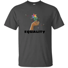 Равный-гей-Прайд! Футболка для мужчин Kawaii Милая одежда комичные мужские футболки с коротким рукавом Camisetas хип-хоп