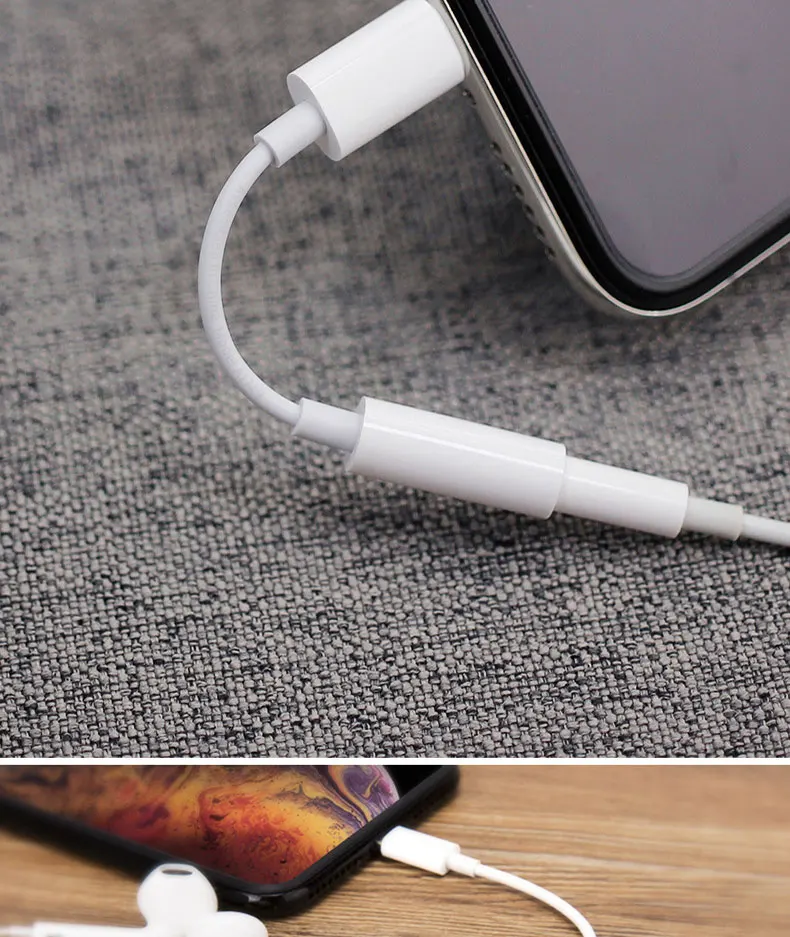 Подходит для Apple 7/8/X/XS аудио адаптер Освещение передача 3,5 гарнитура передача от производителя прямая