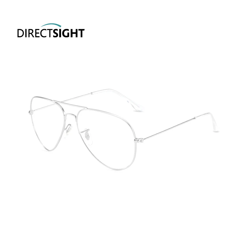 Солнцезащитные очки MAGICSTONE DIRECTSIGHT с яркой серебристой оправой, линзами BLUECUT E7596
