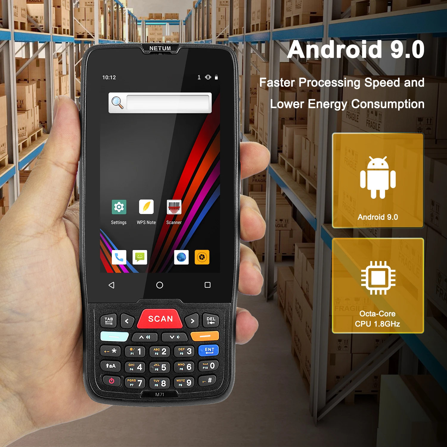 US $145.31 PDA7100 Handheld PDA Barcode Scanner Datalogic 2D Portable Data Collector Touch Screen Android Terminal Device With WIFI 4G GPS