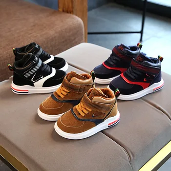 

Children's rubber boots baby boy girl Martin boots children running shoes brand sports white shoes children's winter boots