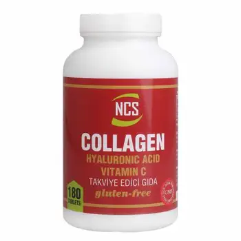 

NCS Collagen Hyaluronıc Acid Vitamin C the Gluten Free 180 Tablet
