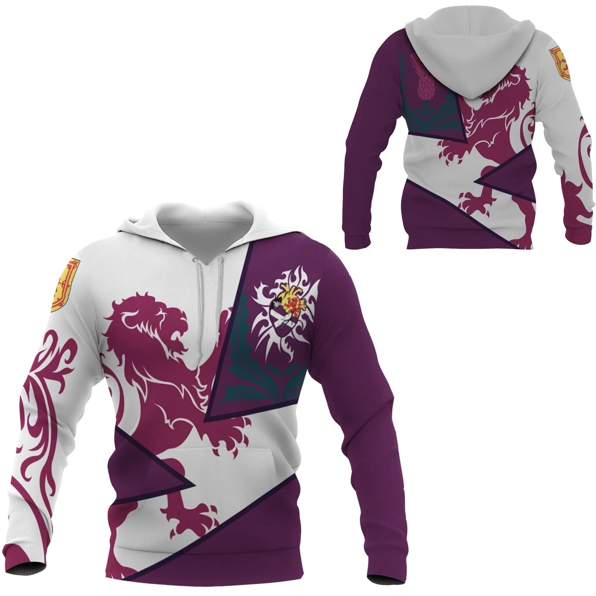 

Tessffel Country Flag Scotland Lion Scottish Tattoo Tribe Pullover Men/Women Tracksuit Jacket 3Dprint Streetwear Zip Hoodies A25