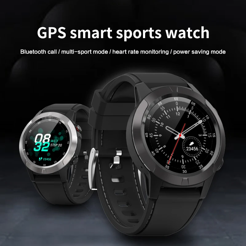 Новые смарт-часы мужские компас с GPS Smartwatch многоязычные IP67 водонепроницаемый монитор сердечного ритма часы напоминание о звонке